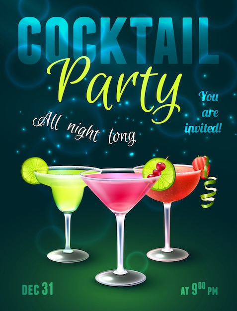 Cocktail Party Poster – Free Download