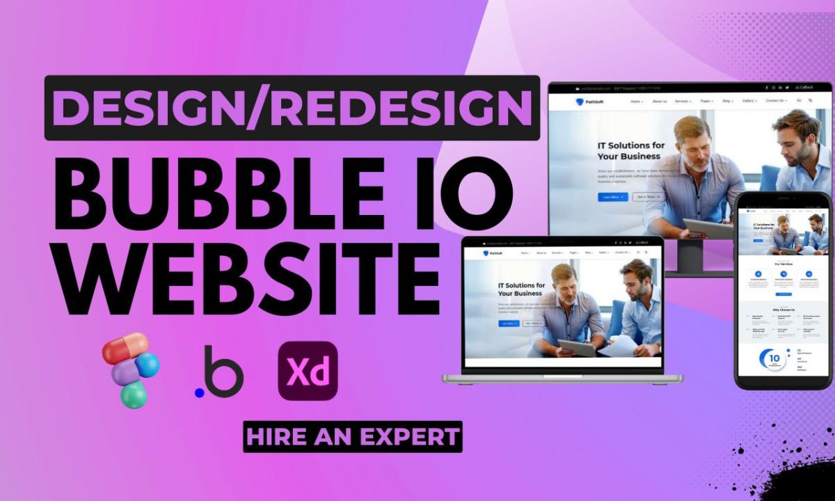 I will build bubble io website, bubble mvp, bubble saas, no code bubble app