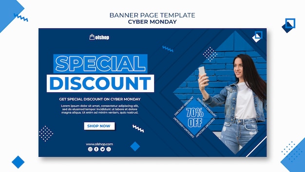 Cyber Monday Banner Template