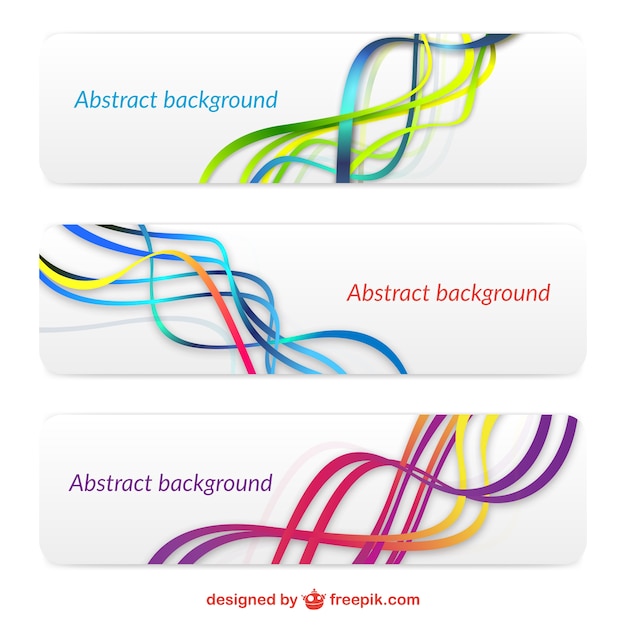 Abstract Banners Pack for Free Download