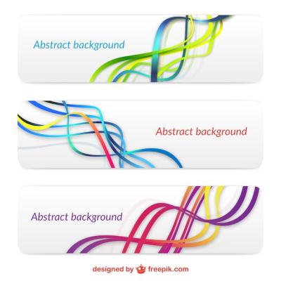 Abstract Banners Pack for Free Download