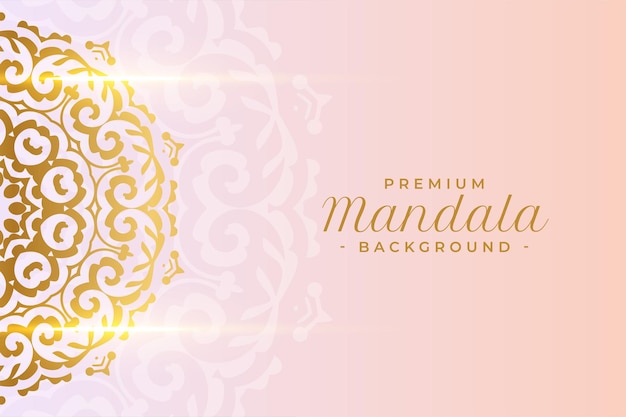 Premium Mandala Pattern Background for Wedding or Invitation Backdrop Design