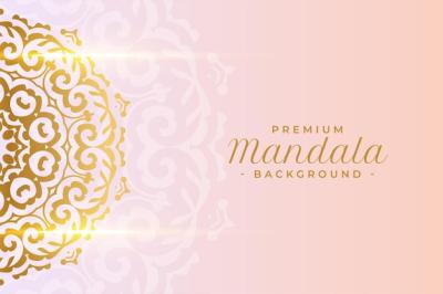 Premium Mandala Pattern Background for Wedding or Invitation Backdrop Design