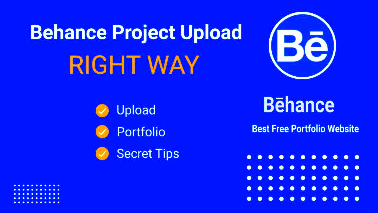 How to upload a project on behance in the right way YouTube