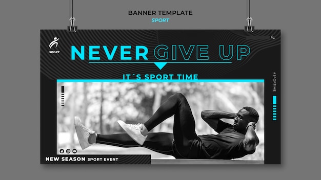 Sports Banner Template Photo – Free Download