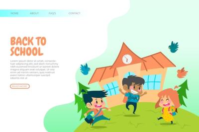 Back to School Landing Page Template