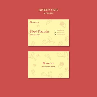 Restaurant Business Card Template