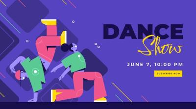 Vector Templates for Dance Show YouTube Thumbnails