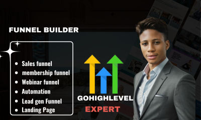 I will build high converting salesfunnel in gohighlevel, ghl, systeme io, funnelish