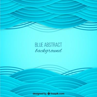 Blue waves background – Free Download