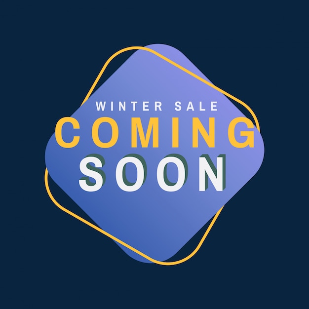 Winter Sale Coming Soon Vector Templates – Free Download