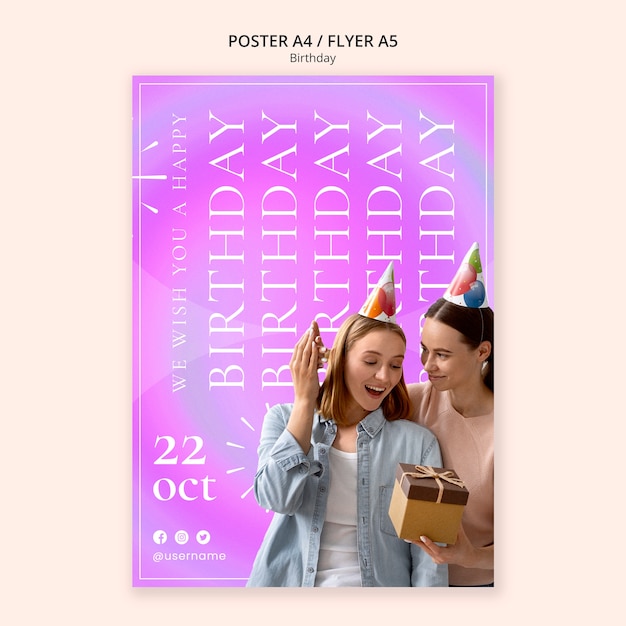 Birthday Template Design – Free Download