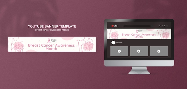 Breast Cancer Awareness Month YouTube Banner