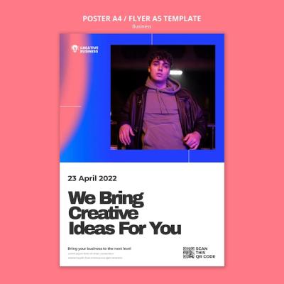 Gradient business poster template