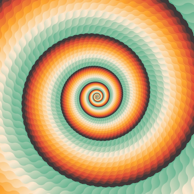 Abstract Geometrical Concentric Swirl Background