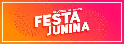 Festa Junina Brazil Festival Banner Design Vector Illustration