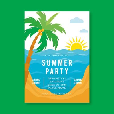 Summer Party Poster Template