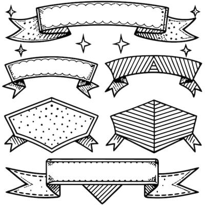 Set of Vintage Ribbons Vector | Free Download