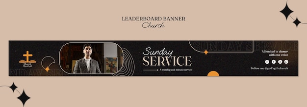 Church Service Banner Template