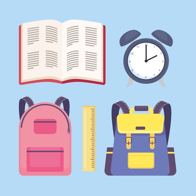 School Supplies Icons – Free Download