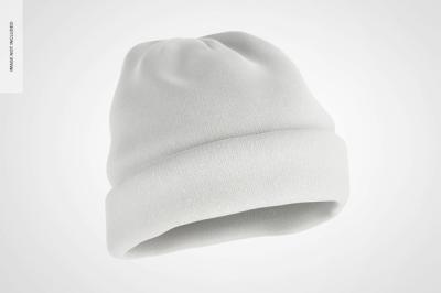 Beanie Mockup Floating Free Download