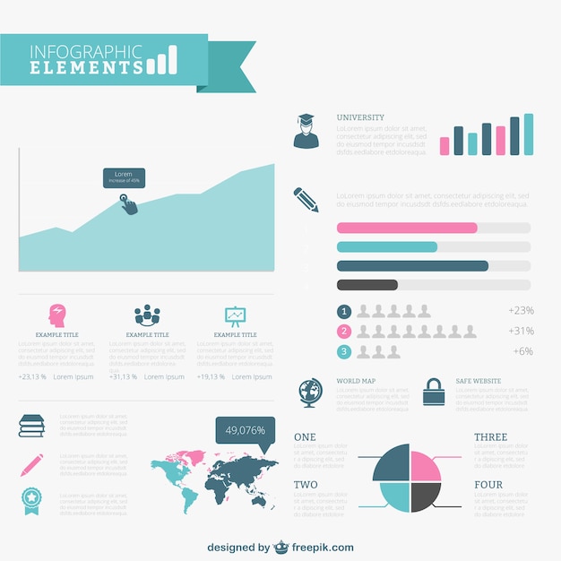 Academic Infographic Vector Templates for Free Download