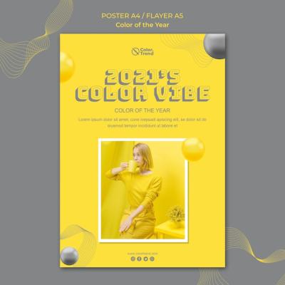 Color of the Year Poster Template