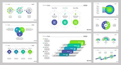 Nine Marketing Slide Templates Set