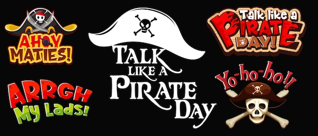 Vector Templates: Pirate Phrases Banners – Free Download