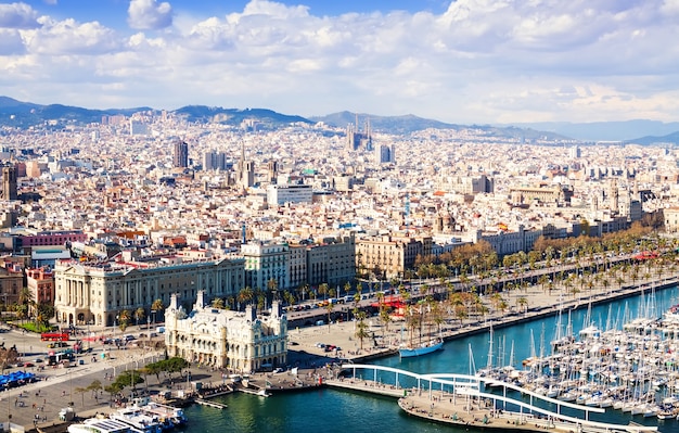 Barcelona City View in Catalonia