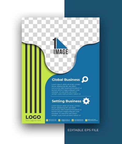 Corporate Business A4 Flyer Poster Brochure Design Template