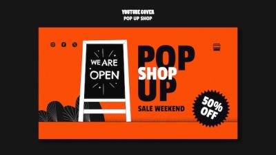 Pop up shop template design