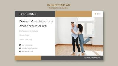 Real Estate Banner Template with Photo