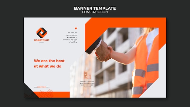 Flat Design Construction Template – Free Download