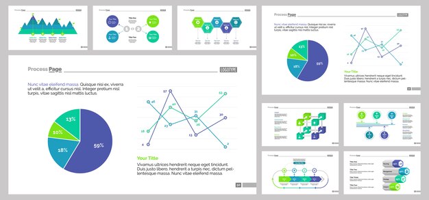 Nine Economics Slide Templates Set