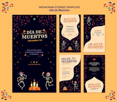 Celebrate Day of the Dead Mexico Culture Instagram Stories Free Download