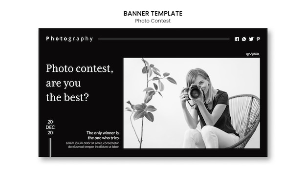 Photo competition banner template style