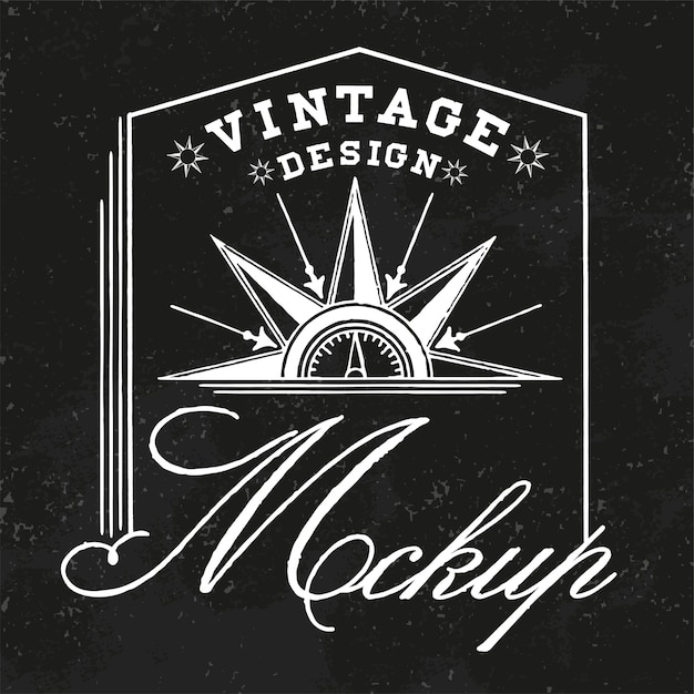 Vintage Mockup Logo Design Vector Templates for Free Download