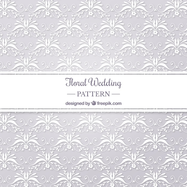 Floral Wedding Pattern Background