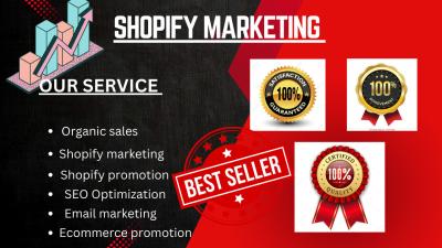 I will be your Shopify Virtual Assistant Shopify Marketing eCommerce Store Promotion