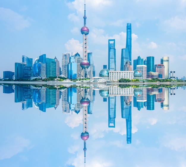 Shanghai Skyline Panorama – Free Stock Photo Download