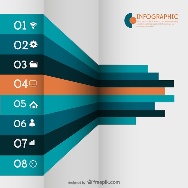 3D Infographic with Labels