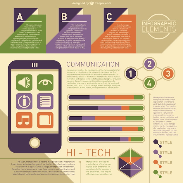 High Tech Infographic Free Download