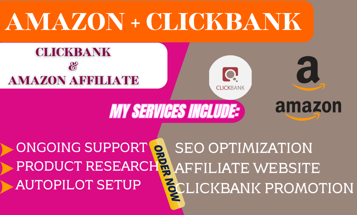 I will create autopilot amazon website, do clickbank affiliate link