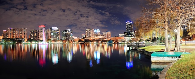 Orlando Night Panorama – Free Download