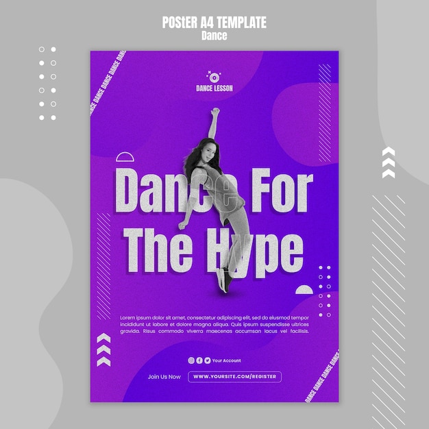 Fat Design Dance Poster Template