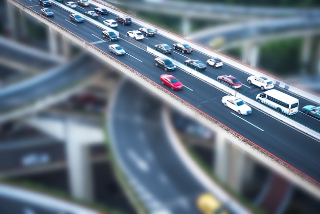 Aerial View of Shanghai Overpass