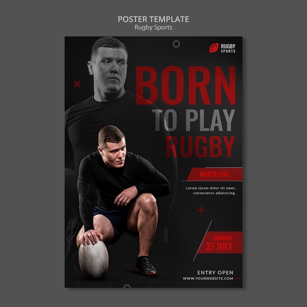 Rugby sports poster free download