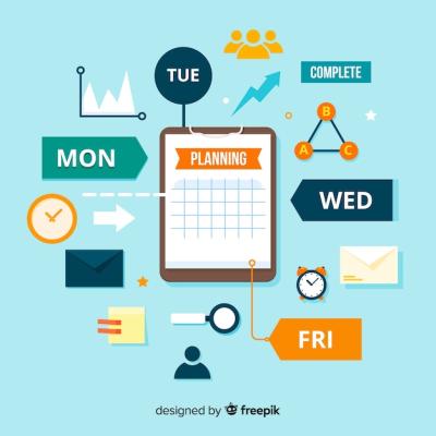 Modern Planning Schedule Concept Free Download