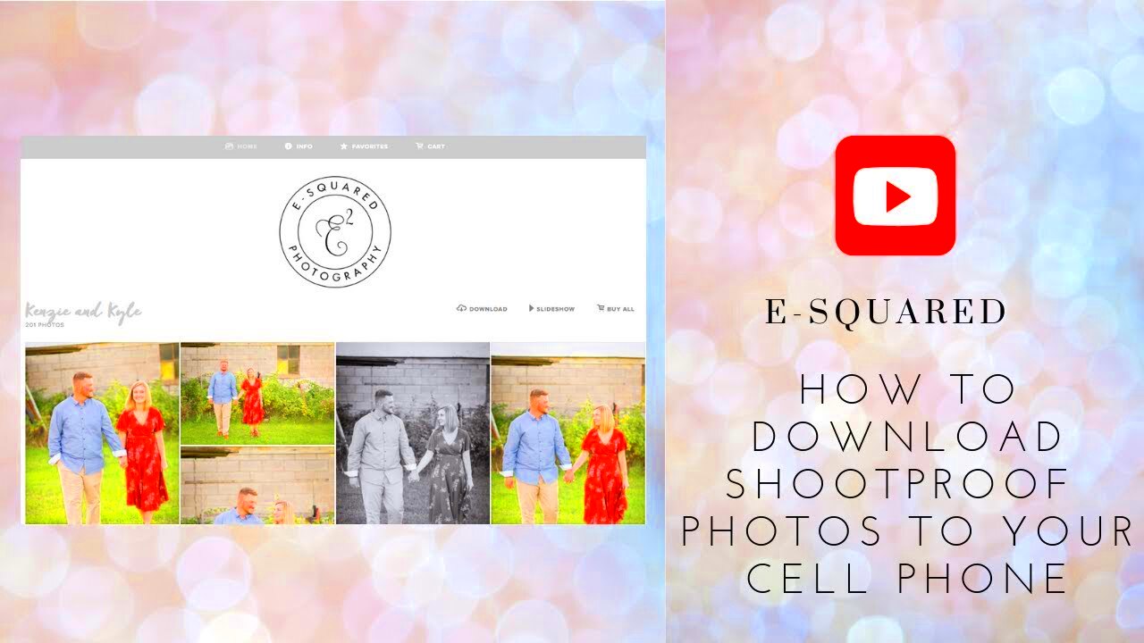 How to download Shootproof photos to your phone YouTube